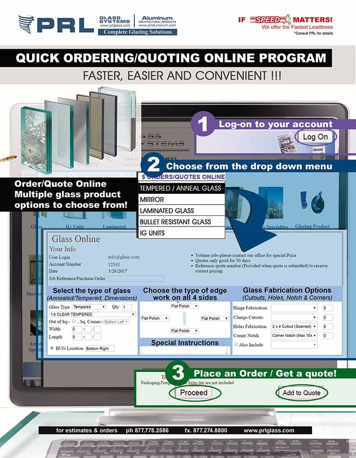 online ordering and quoting