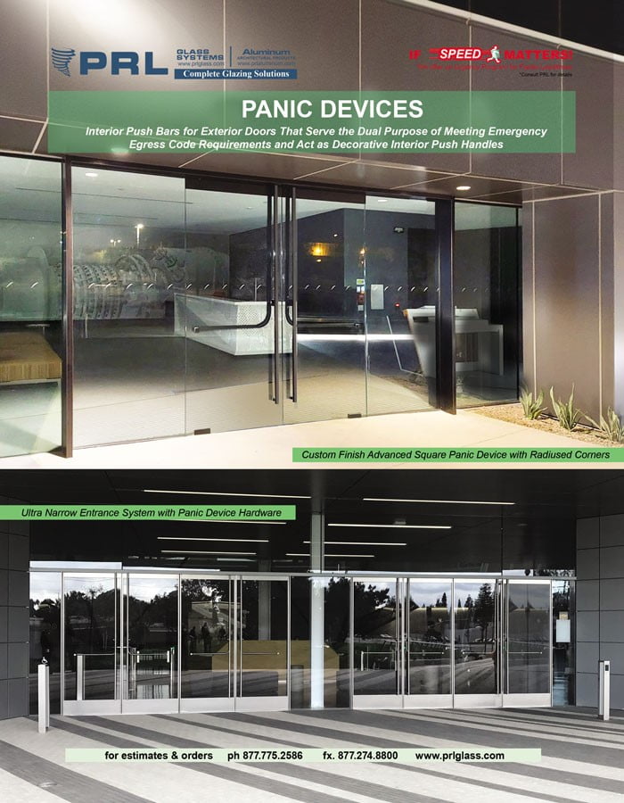 Shop PRL’s Panic Door Device, Complete Entrance Systems You Can’t Bid Without!