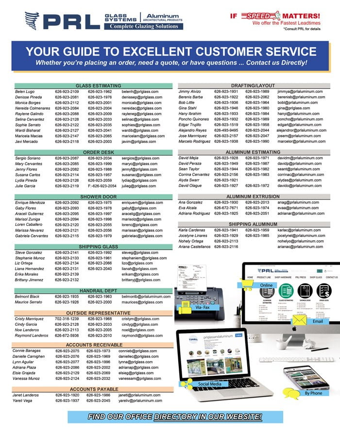 PRL 2023 company directory