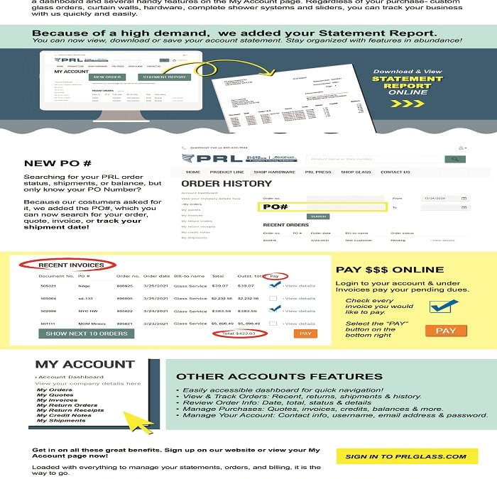 STAY UPDATED WITH YOUR ACCOUNT / Access 24/7 anywhere in the world!