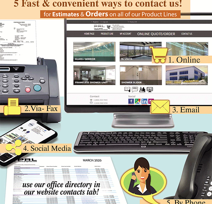 PRL is OPEN & Offering Fast & Convenient Ordering & Quoting Options!