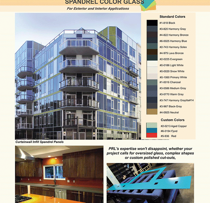 PRL Spandrel Glass. Unlimited Colors for Interior & Exterior Applications