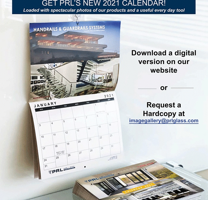 PRL’s New 2021 Calendar. Get Yours Now & Help Your Business!