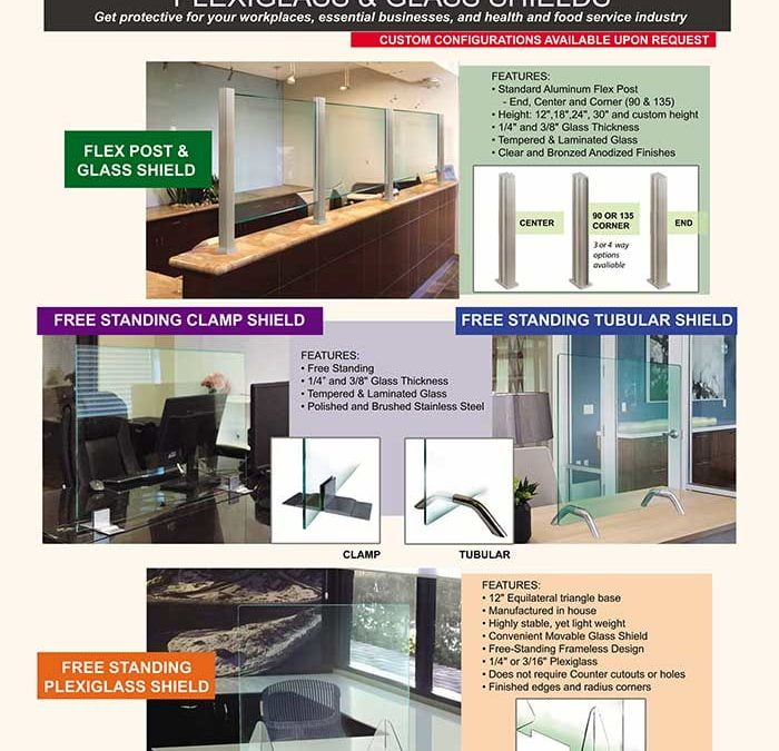 Protective Shields. 1 Stationary & 3 Moveable Barriers for Reopening!