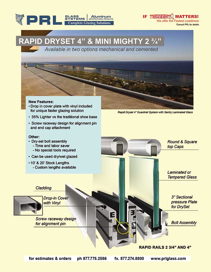 Rapid Dryset Handrail Base Shoes. Innovate Your Installations! Bid With PRL!