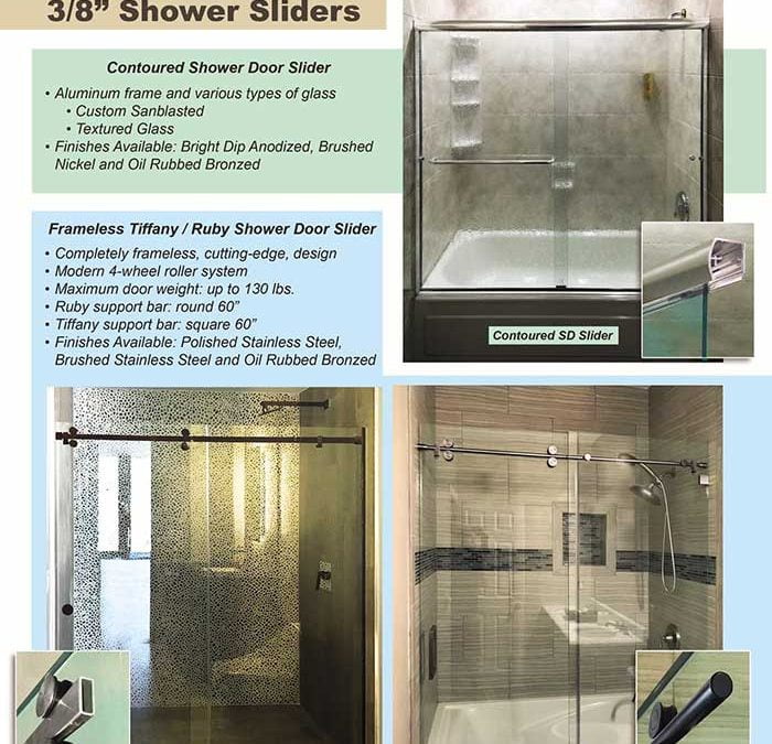 PRL’s 3 Shower Door Sliders: The New Ruby, Tiffany & Standard Contoured Series