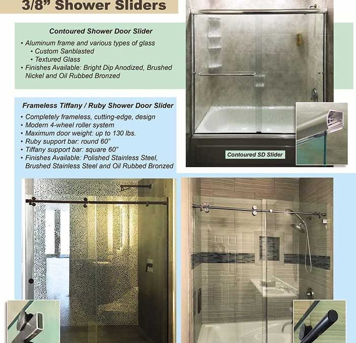 PRL’s 3 Shower Door Sliders: The New Ruby, Tiffany & Standard Contoured Series