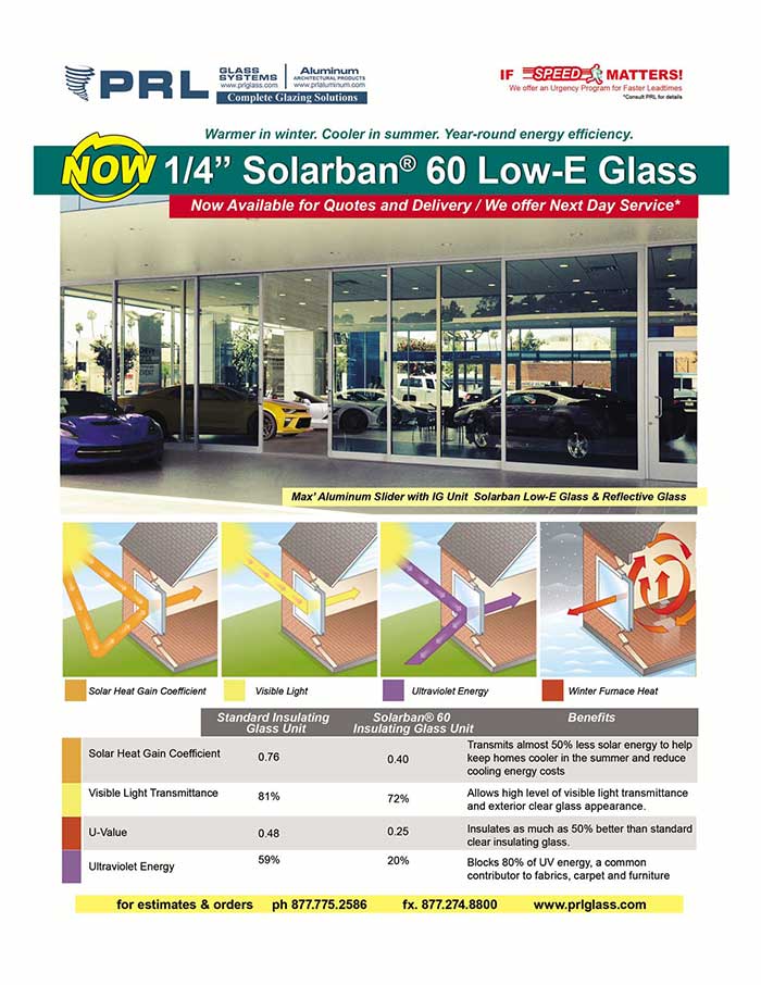 Solarban® 60 Glass that is Warmer in winter, Cooler in summer, Year-round energy efficiency.