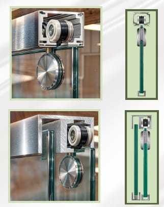 Tiffany Glass Door Rollers