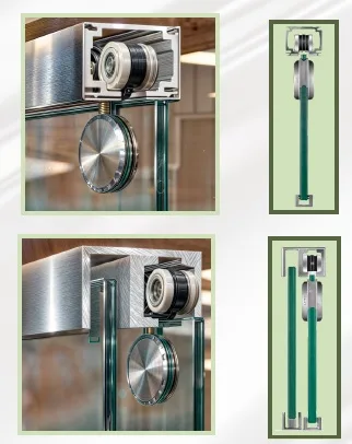 Tiffany Glass Door Rollers