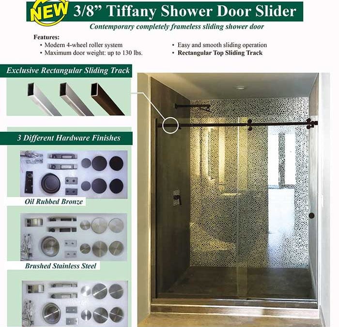 PRL’s New Tiffany Shower Door Slider- A Visionary Sliding Shower Door That’s Completely Frameless!
