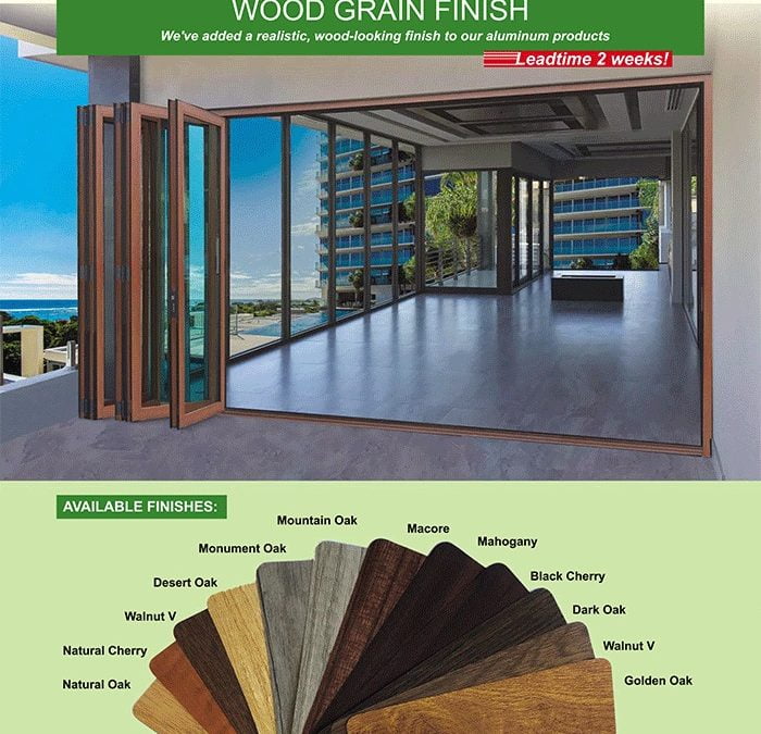 Vinyl Woodgrain Films for Aluminum Products. Experience the Benefits at PRL
