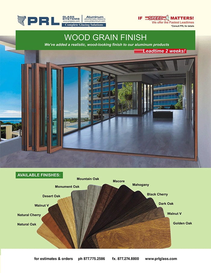 Vinyl Woodgrain Films for Aluminum Products. Experience the Benefits at PRL