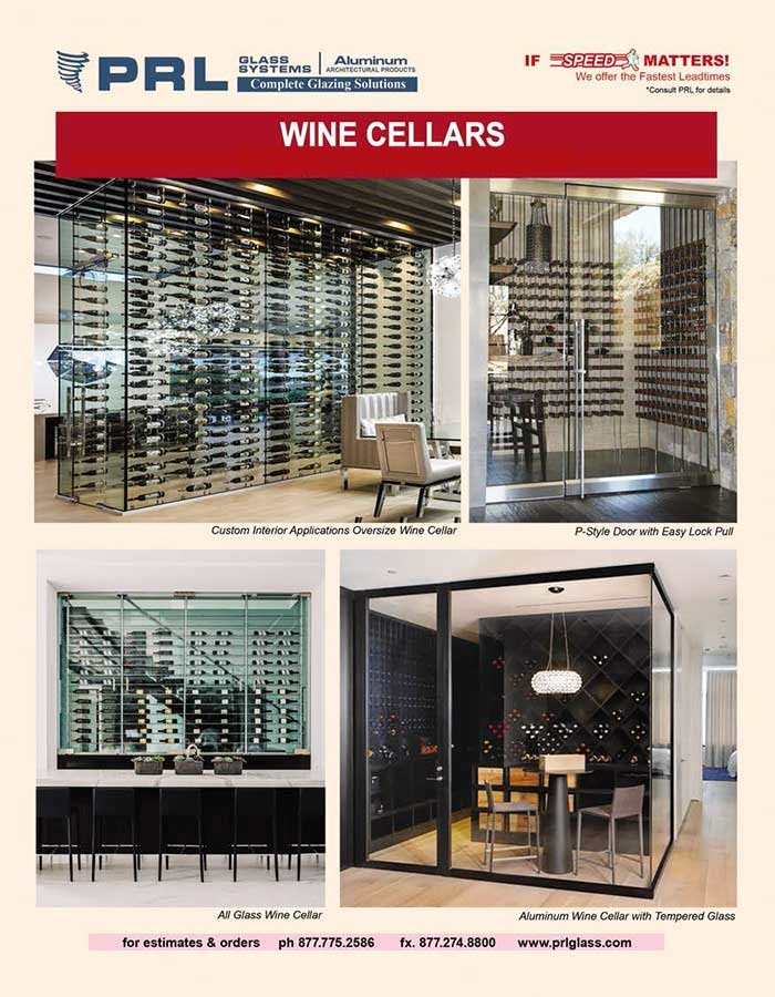 PRL’s Custom All-Glass Wine Cellars! Experience the Possibilities with Us!